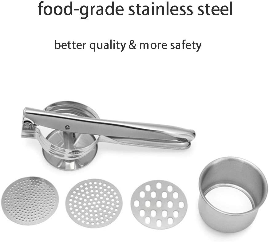 Kartoffelpresse, Lebensmittelpresse Edelstahl Kartoffelpresse Kartoffelstampfer Multifunktions-Küche