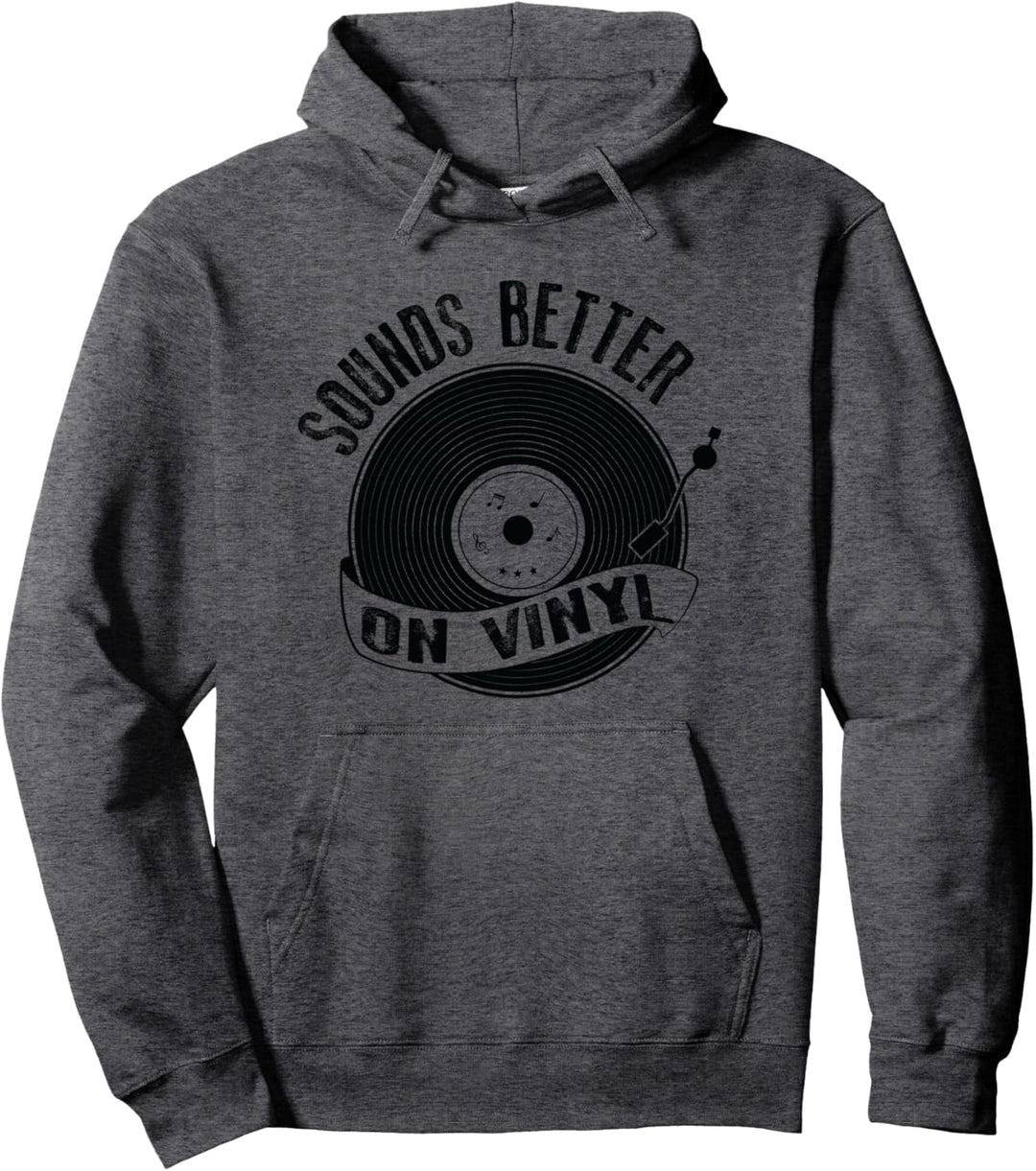 Sounds Better on Vinyl Plattenspieler Pullover Hoodie
