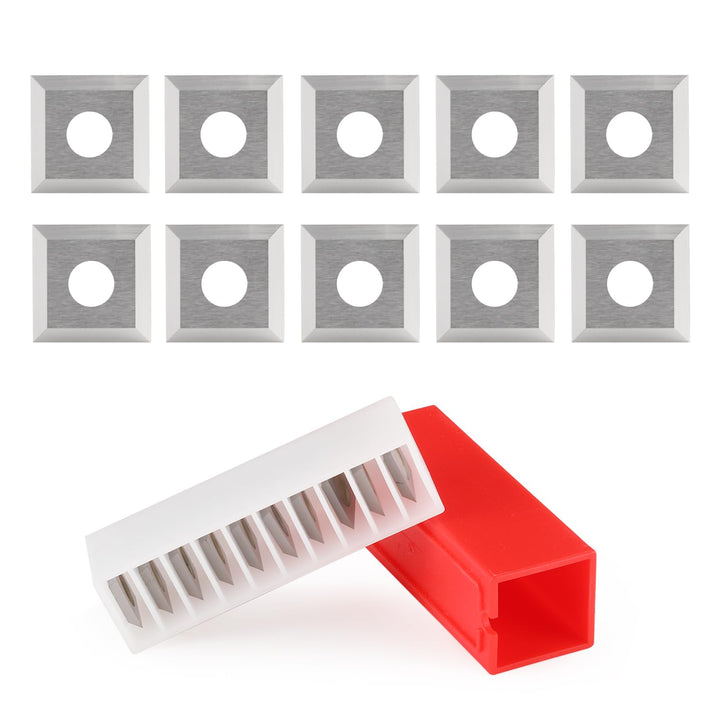 Wendeplatten Wendemesser 10 Stück Ersatzklingen(12x12X1.5mm, 35°), Hartmetalleinsätze Vierkant seiti