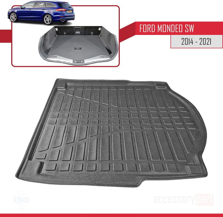 Kofferraumwanne für Ford Mondeo Estate 2014-2023 Filexibel Laderaumwanne SCHWARZ