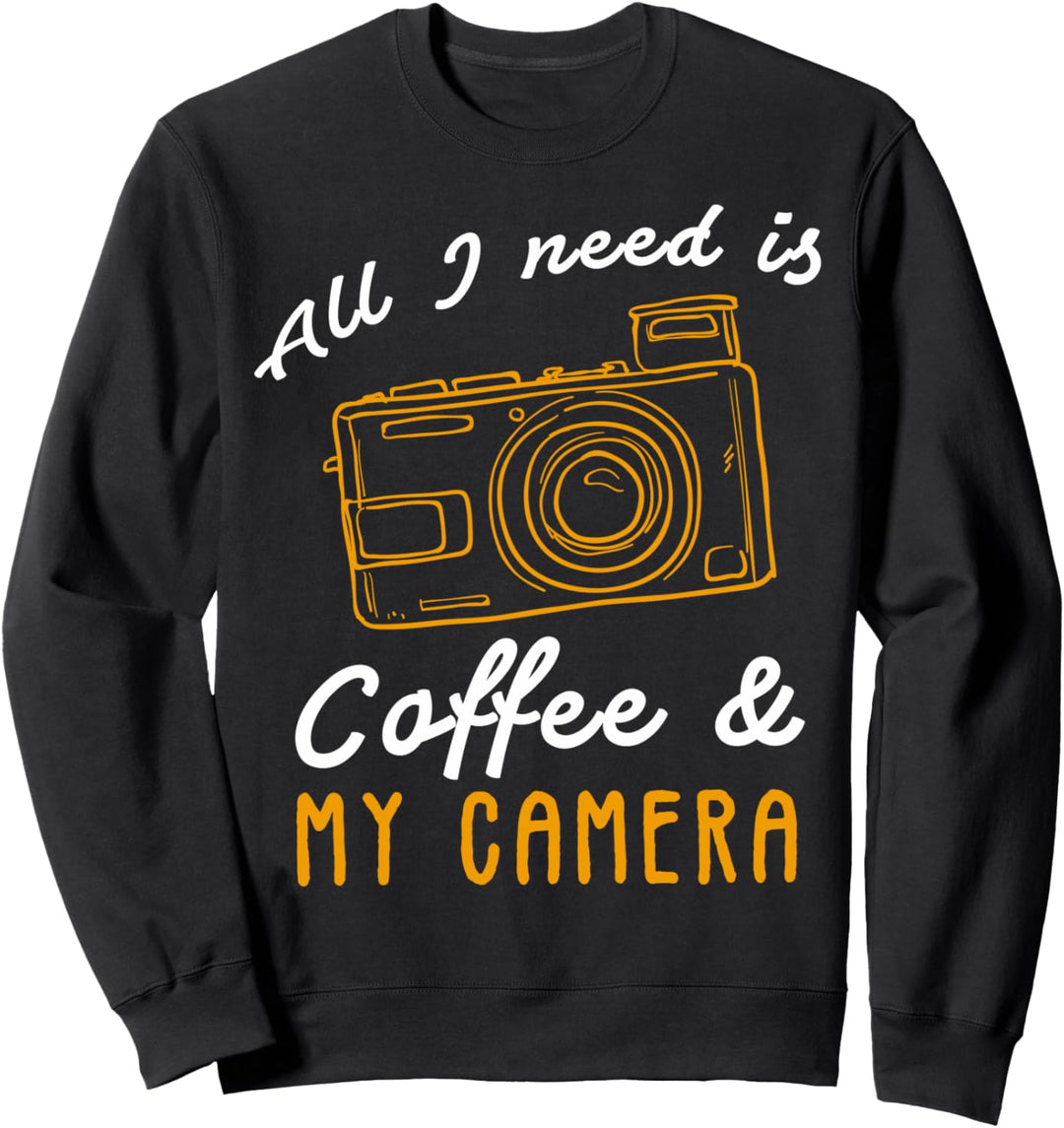 Fotografie Lustig Kamera Fotograf Herren Kaffee Fotografen Sweatshirt