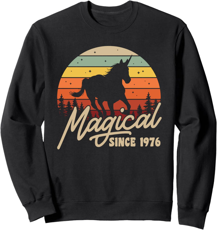 Vintage 44 Geburtstagsgeschenk magisch seit 1976 Bday Party Sweatshirt