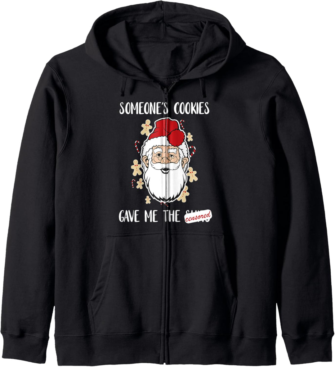 Cookies Gave Me The Shits Funny Santa Christmas Joke Holiday Kapuzenjacke