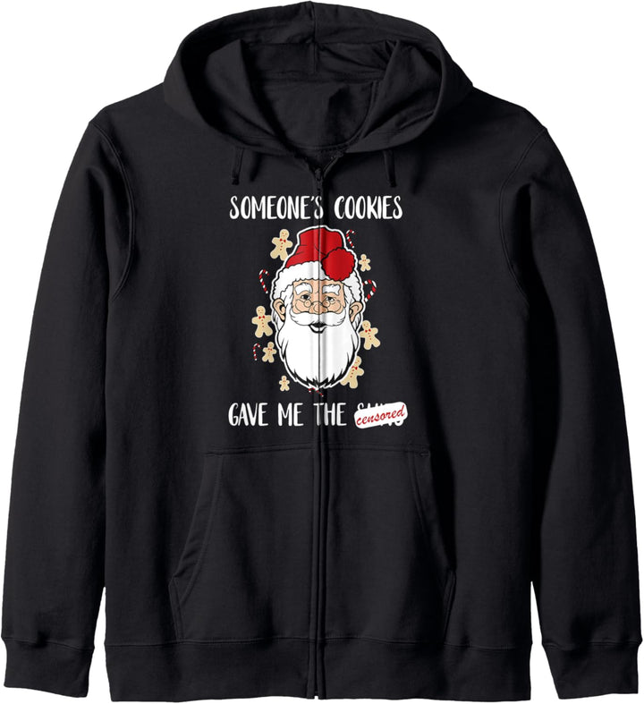 Cookies Gave Me The Shits Funny Santa Christmas Joke Holiday Kapuzenjacke