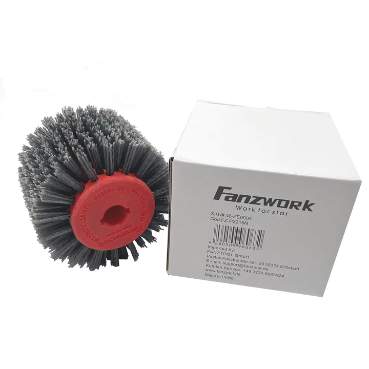FANZTOOL Satinierwalze Schleifbürste für Satiniermaschine, Schleifbreite 100 mm, Scheuerdurchmesser