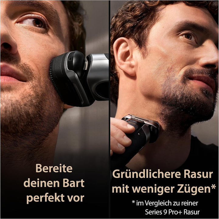 Braun Series 9 Pro+ Rasierer Herren Elektrisch, Elektrorasierer mit 5 Rasierelementen, ProComfort Au