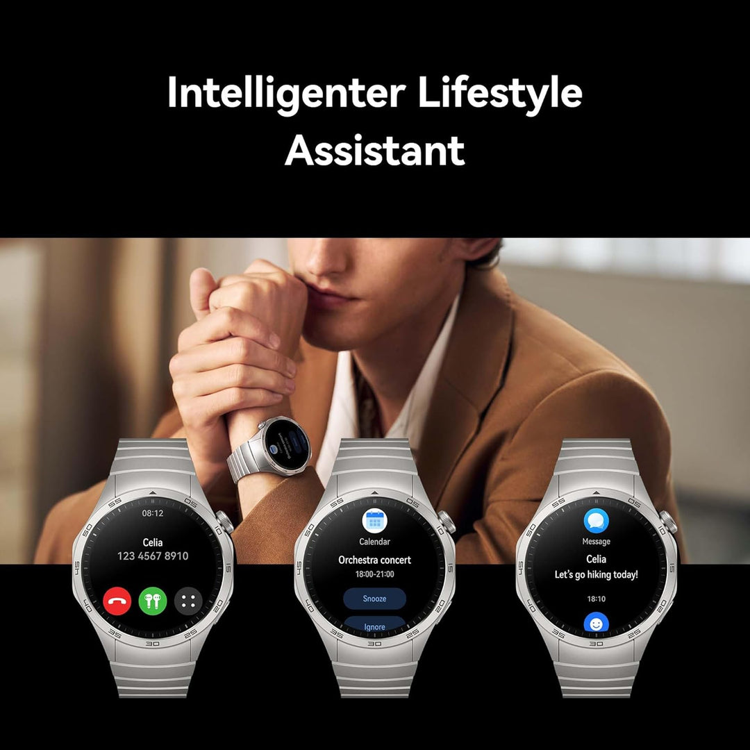 HUAWEI Watch GT 4 41mm, GPS, iOS &amp; Android, Stainless Steel Case, Smartwatch, Bis zu 7 Tage Akkulauf