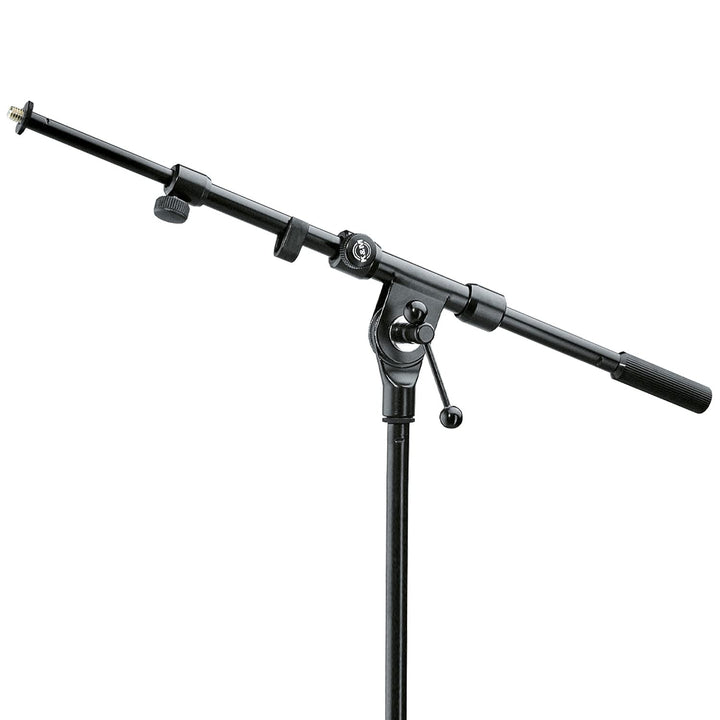 K&amp;M 211/1 Schwenkarm Schwarz – ausziehbar 43,5 - 74,5 cm - Galgen mit 3/8“ Gewindeanschluss, neigbar