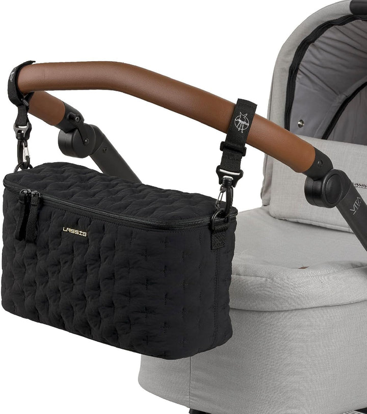 LÄSSIG Umhängetasche Enoa Buggy Organizer Quilted Black schwarz