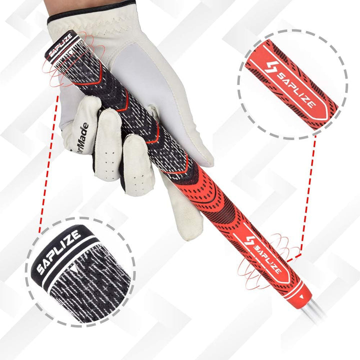 SAPLIZE Golf Grips Mittelgrosse 13 Griffe mit vollständigem Regripping-Kit Allwetter-Compound-Hybrid