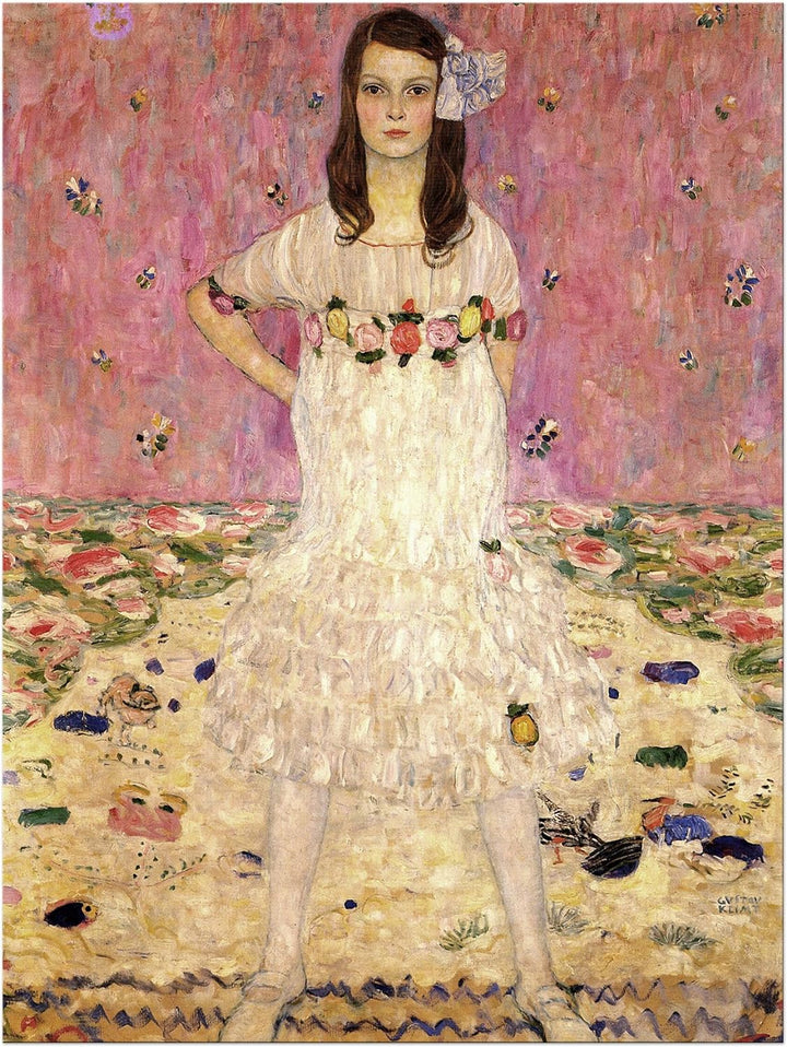Bilderdepot24 Bild auf Leinwand | Gustav Klimt - Portrait der Eugenia Primavesi in 60x80 cm als Wand