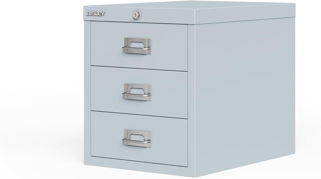 BISLEY MultiDrawer, LA123, DIN A4, 3 Schubladen, 645 lichtgrau, Metall, Lichtgrau