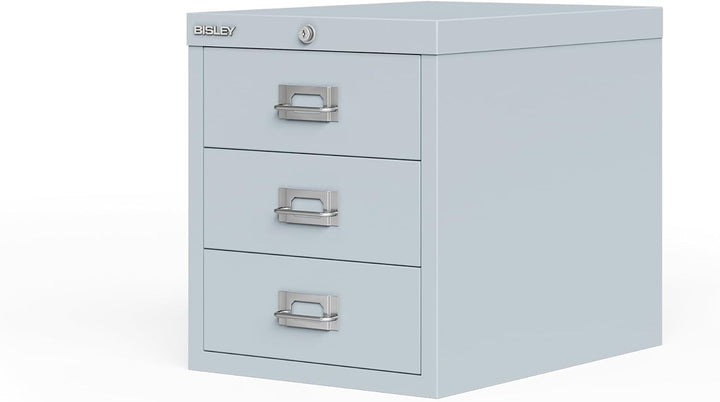 BISLEY MultiDrawer, LA123, DIN A4, 3 Schubladen, 645 lichtgrau, Metall, Lichtgrau