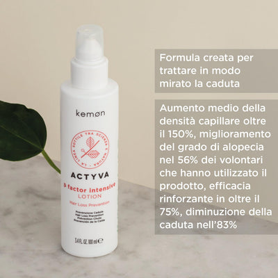 Kemon - Actyva P Factor Lotion Intensive, Lotion zur Prävention von Haarausfall angereichert mit pfl