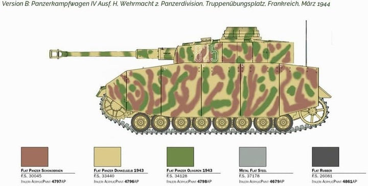 Italeri 6578S 1:35 Dt. Pz.Kpfw. IV KwK 40L/48 - Standmodellbau, Basteln, Hobby, Kleben, Plastikbausa