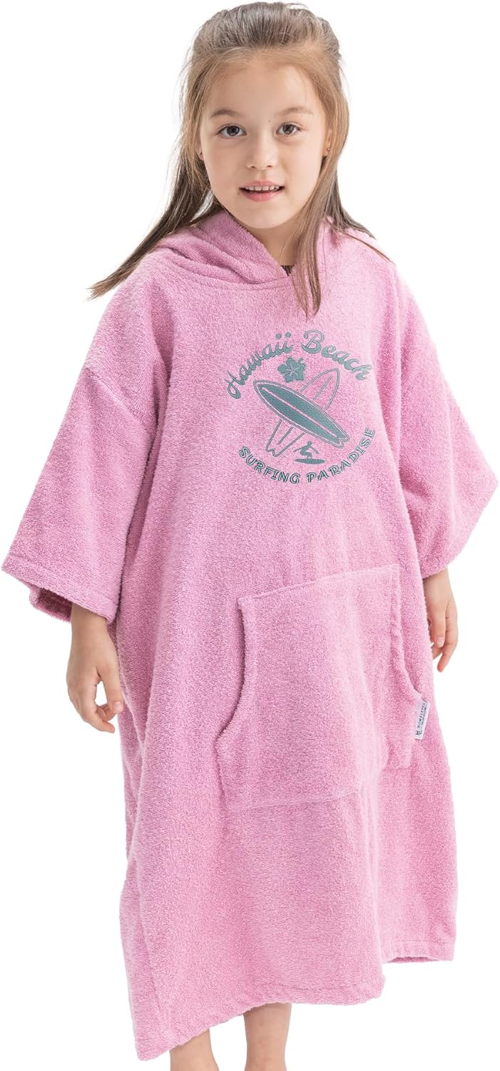 HOMELEVEL Badeponcho für Kinder und Teenager - Poncho Handtuch für Strand Schwimmbad - Surfponcho mi