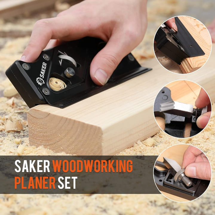 Saker Holzbearbeitungskanten-Eckenhobel Set-Holzhobel Handhobel zum schnellen Kantenschneiden und An