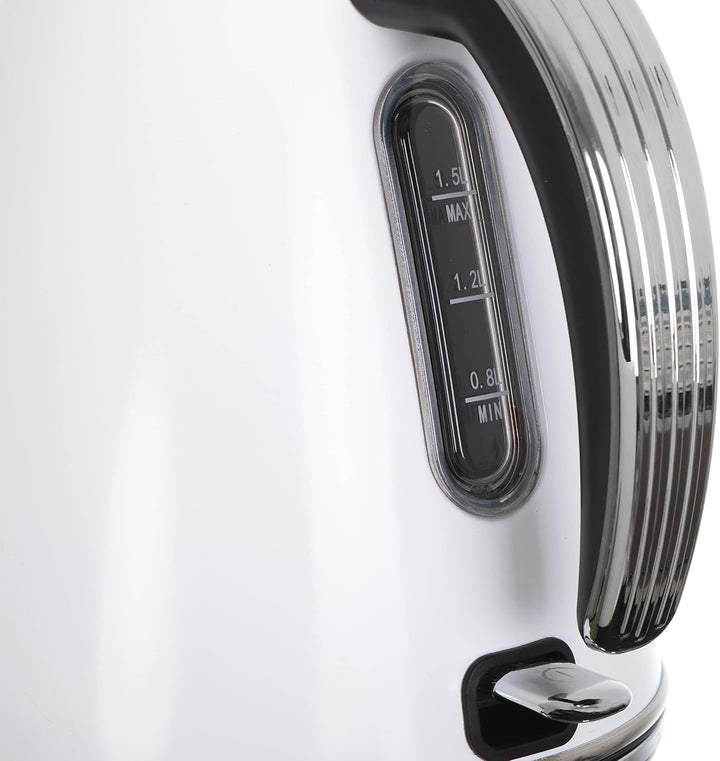 Adler AD 1343 Elektrischer Wasserkocher aus Metall 1,5 L 2200W Retro Design Strix Sicherheitskontrol