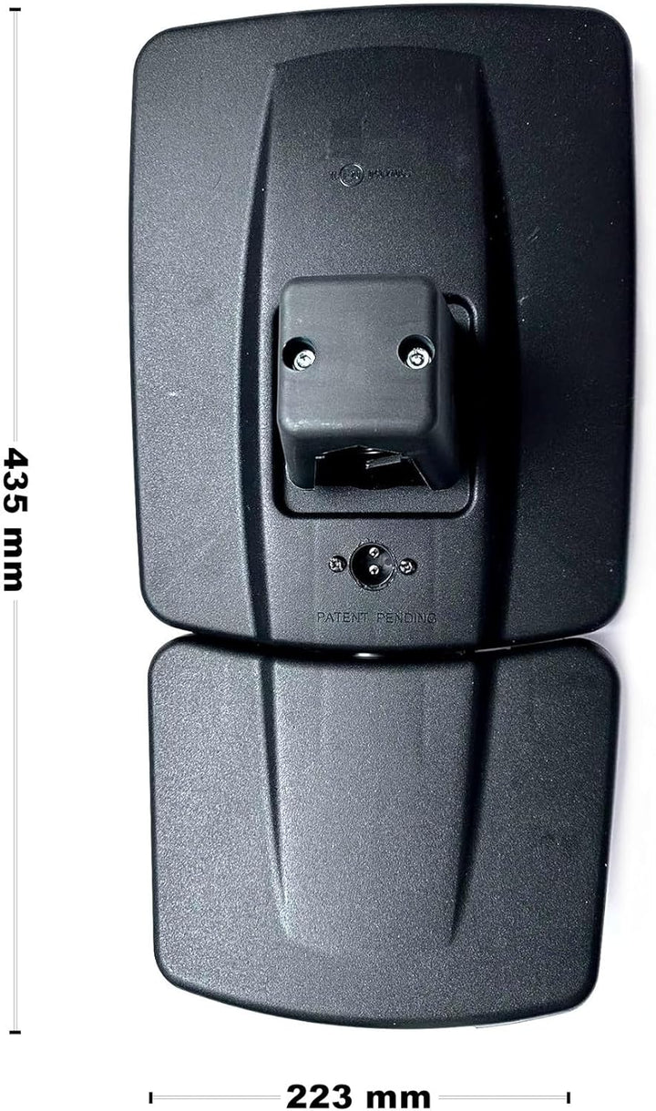 2x 2-Segment Beheizter Aussenspiegel 435x223mm und Spiegelhalter für New Holland, CaseIH Formall, LU