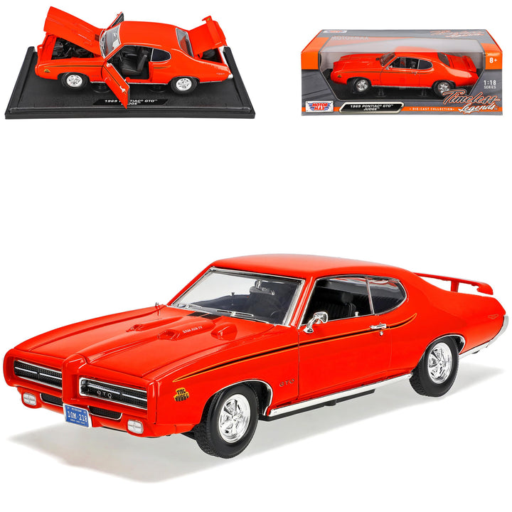 Motormax Pontiac GTO Judge 1969 Coupe Orange Oldtimer 1/18 Modellauto Modell Auto