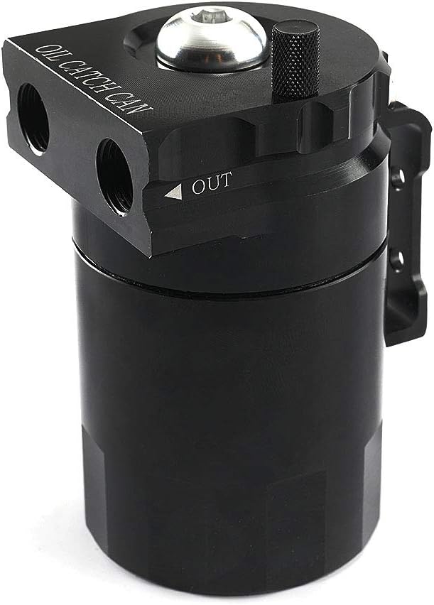 Aiuphing oil catch can, Universal Motorluft-Ölabscheiderbehälter, 300ml Aluminium Ölauffangbehälter