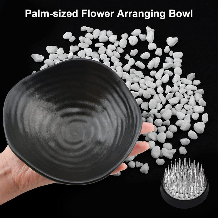 CRAFFANCY Blumentopf, unregelmässiger Mini-Blumentopf aus Keramik mit 4,6 cm grosser Frosch und weis