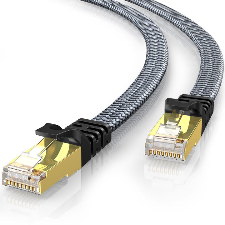 Netzwerkkabel 20M, CAT 8 40Gbps LAN Kabel High Speed Ethernet Kabel 2000MHz S/FTP RJ45 Gigabit Nylon