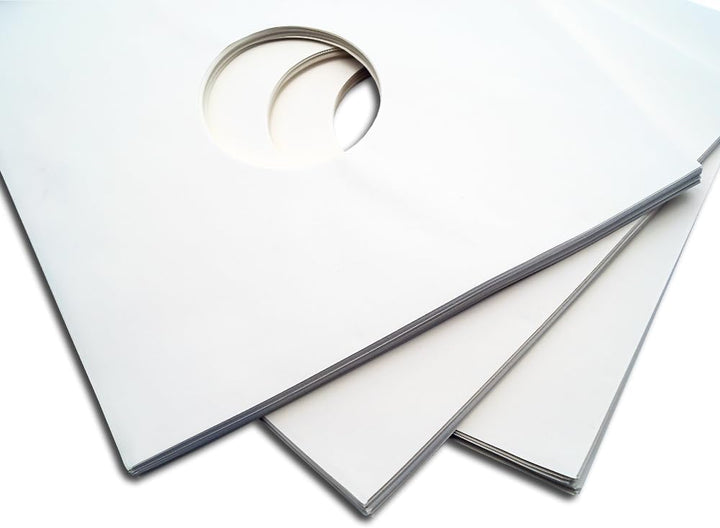 LP Schallplatten Innenhüllen ohne Fütterung Mittelloch Deluxe Protected (100 Stück)