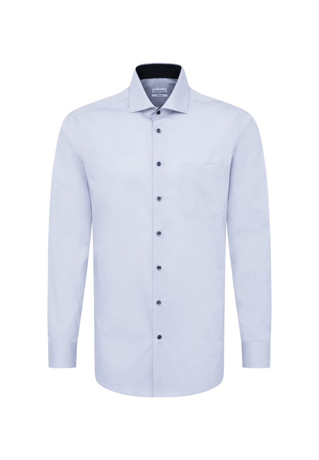 Seidensticker Herren Regular Fit Langarm Popeline Hemd, 39 Hellblau