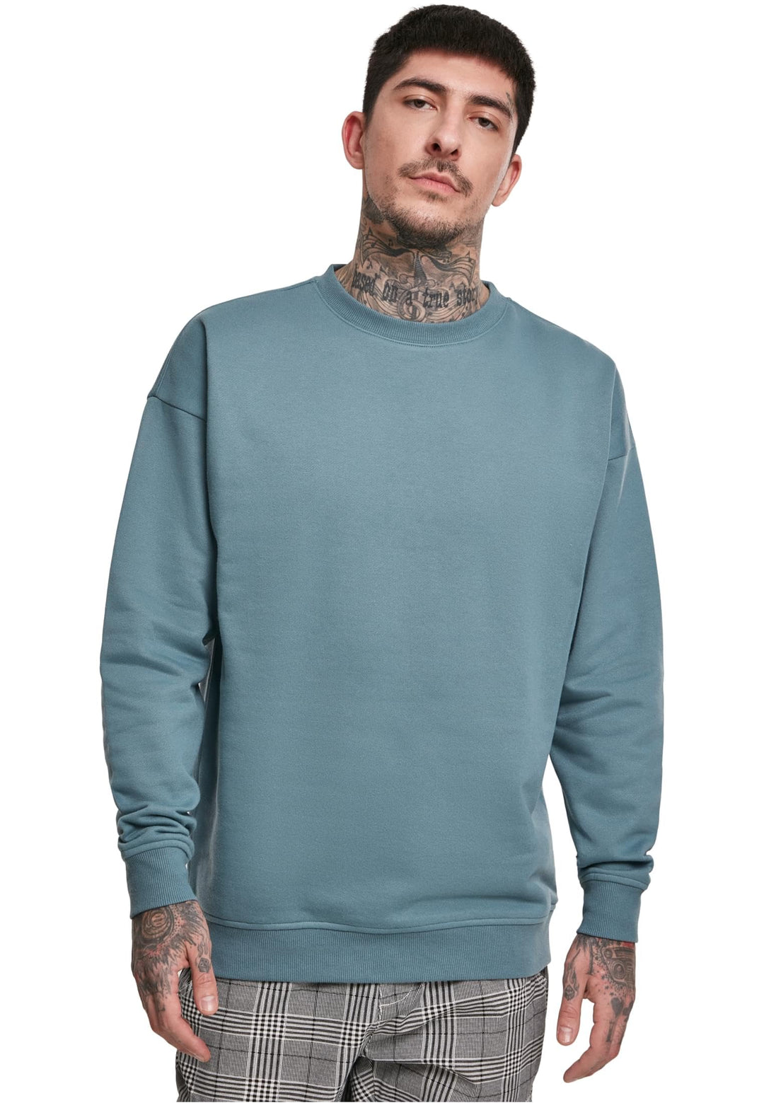 Urban Classics Basic Crewneck Männer Langarmshirt schwarz Basics, Streetwear XS Grosse Grössen Dusty