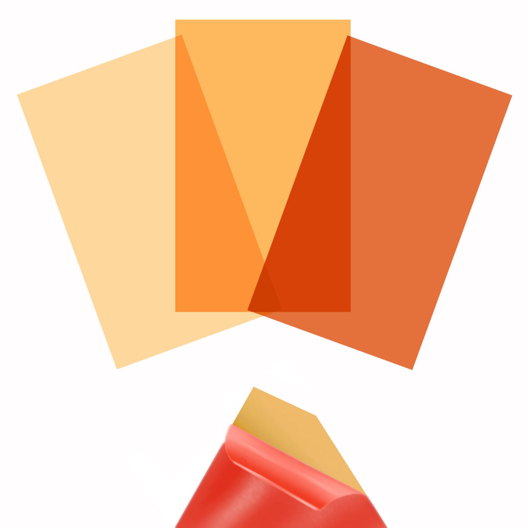 KROPP Selbstklebende Farbfolien für LED Lampen, Zuschnitt 20x12 cm, 3 Töne Warmweiss Farbfilter zur