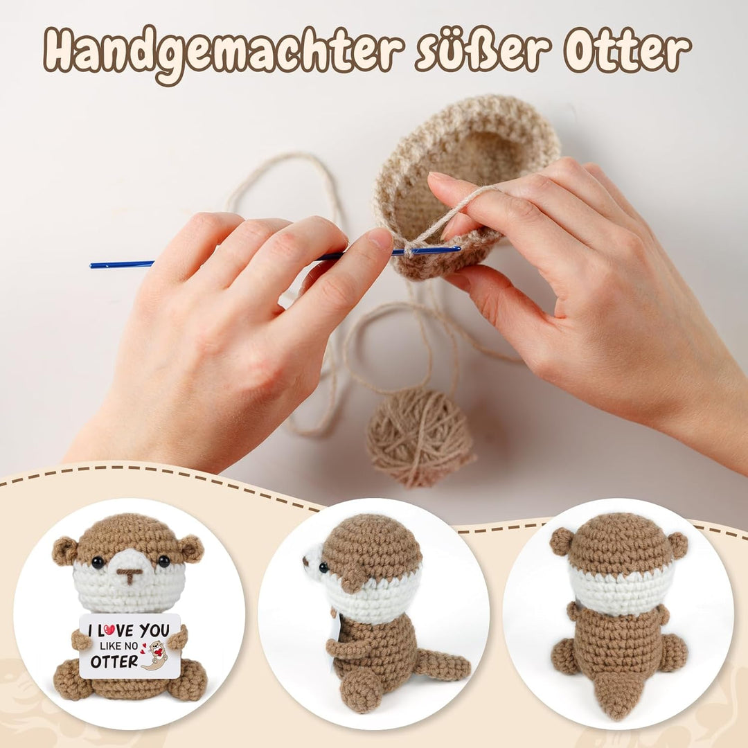 Geschenke für Frauen Männer, Partner Geschenk - Pocket Hug Positive Otter Ich Liebe Dich Geschenke,