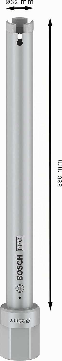 Bosch Professional 2608601402 Diamanttrockenbohrkrone 32x330mm, 32 mm, 32 mm
