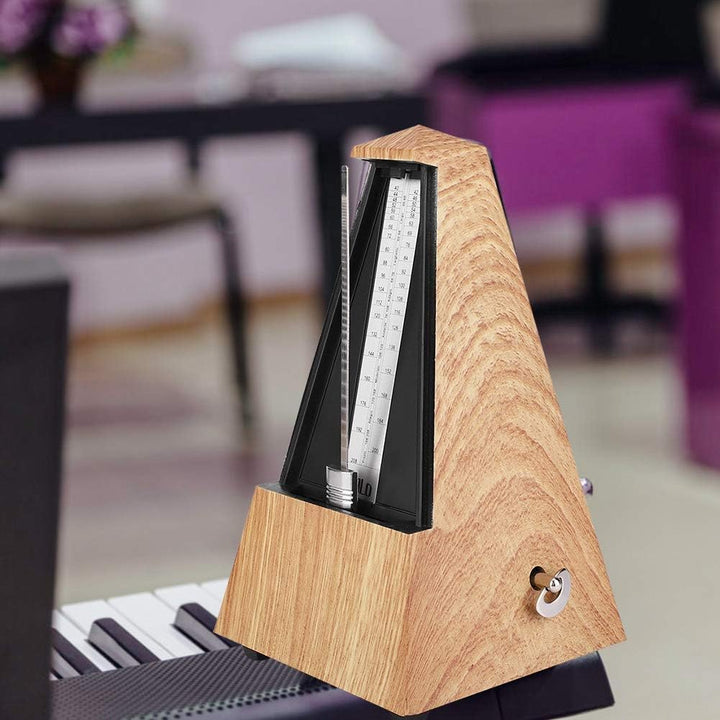 Mechanisches Metronom für Gitarre/Bass/Klavier/Violine,Pyramidenform Metronom mit Klingeltöne, Beat
