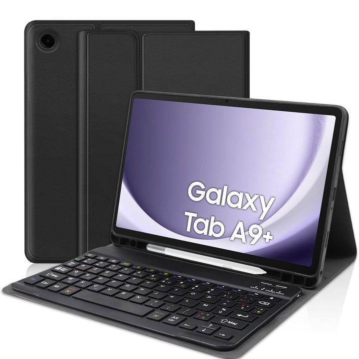 Tastatur Hülle für Samsung Galaxy Tab А9 Plus 2023 11 Zoll,Französisches Layout