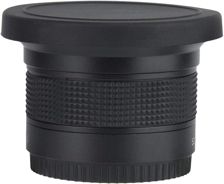 Tosuny 52mm 0.35X Weitwinkel Fisheye Objektiv mit Objektivdeckel Aufbewahrungstasche Universal für C