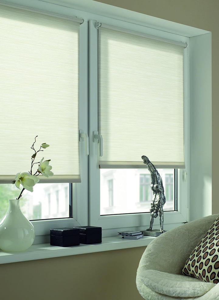 GARDINIA EASYFIX Rollo Dekor 103 Streifen weiss/beige 100 x 150 cm Streifen Weiss/Beige 100x150, Str