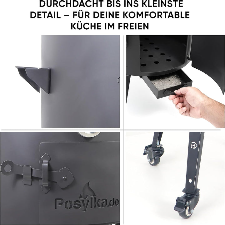 Feuerofen Utschak Ø 40cm für Kazan Wok 12L | Kasan-Ofen Учаг Feuerschale Gulaschkanone | Usbekische