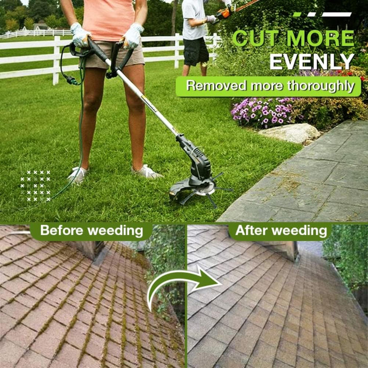 spier Stahldraht-Rasentrimmerkopf, Freischneider-Draht-Unkrautklinge für Garten-Rasentrimmerkopf-Ras