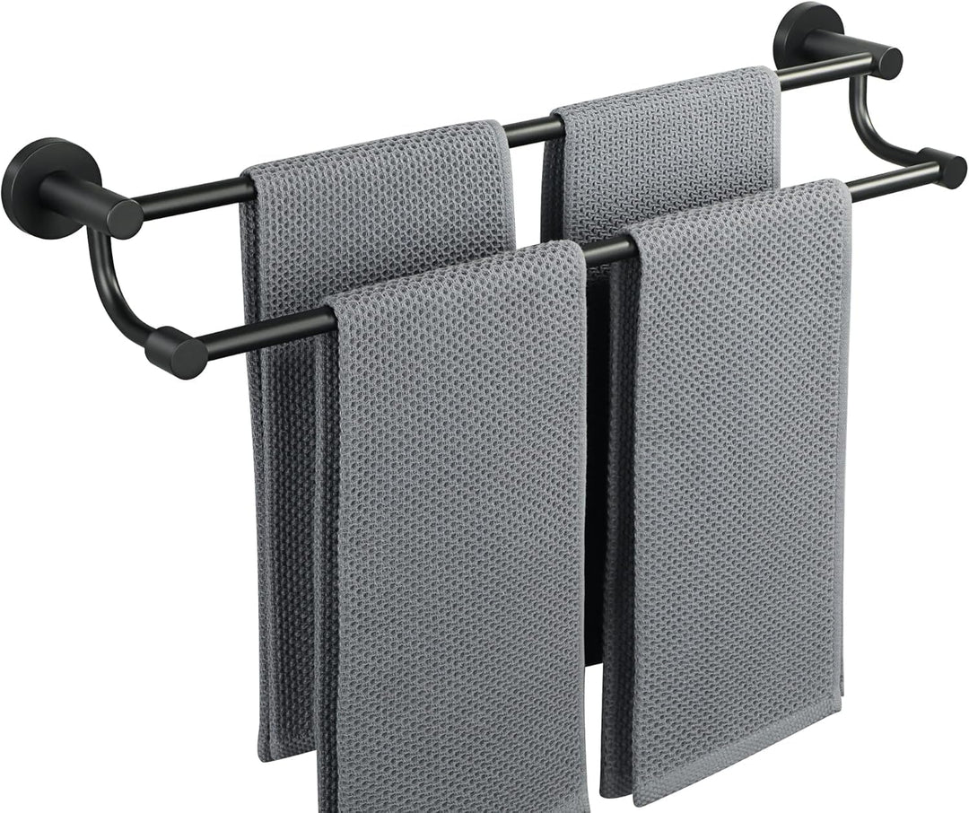 Doppelte Handtuchhalter, Handtuchstange aus Edelstahl 304, Wandmontierter Gästehandtuchhalter, Geeig