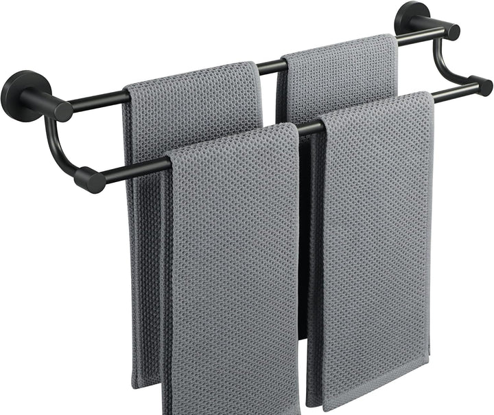 Doppelte Handtuchhalter, Handtuchstange aus Edelstahl 304, Wandmontierter Gästehandtuchhalter, Geeig
