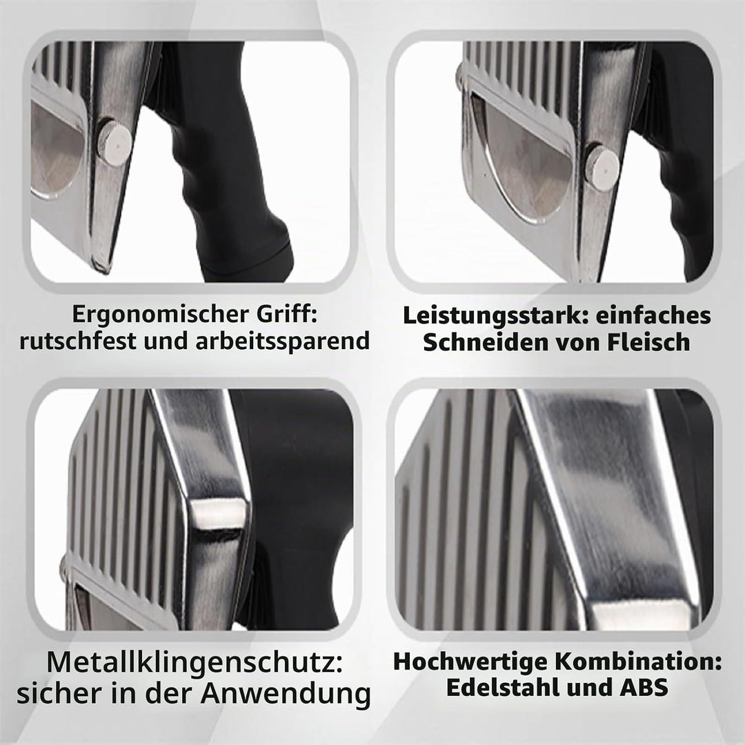 Topyond Dönnerschneider 80W Kebabschneider,Türkisches Schawarma Dönermesser Einstellbare Dicke,Elekt