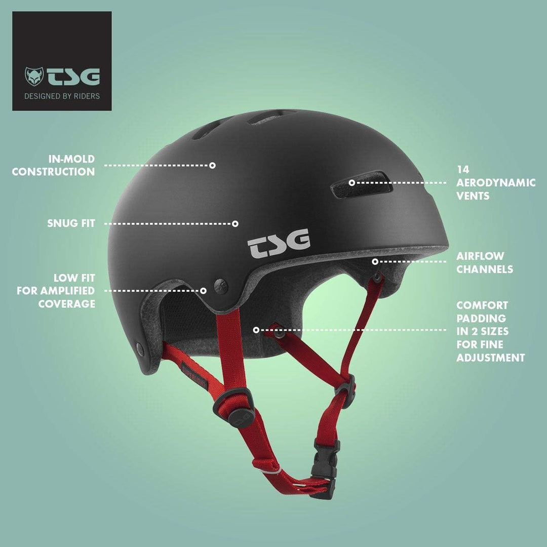 TSG Superlight Solid Color Helm L-XL satin black, L-XL satin black