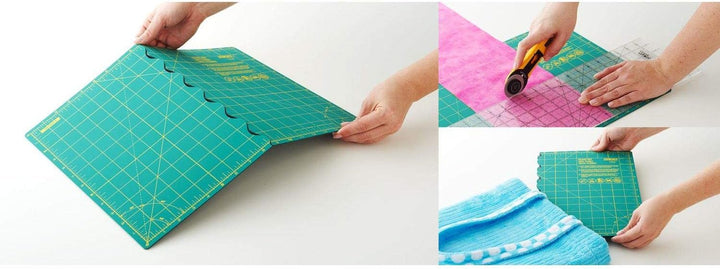 Olfa Schneidematte : Faltbare: A2, Vinyl, Grün, 31x44x1 cm, 31x44x1 cm