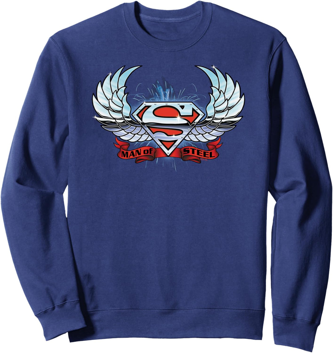 Superman Chrome Wings Shield Sweatshirt