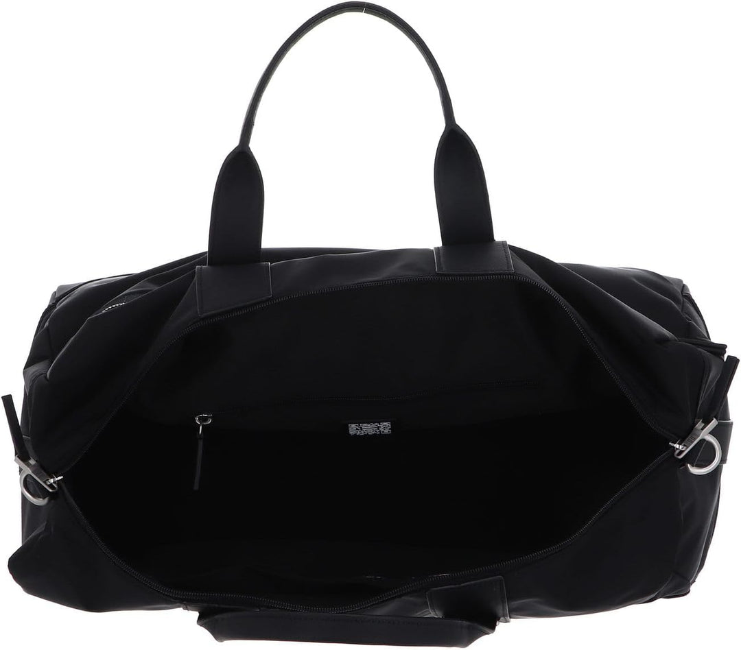 Tommy Hilfiger Herren Th Erhöhte Nylon-Reisetasche Duffle Bags, Schwarz
