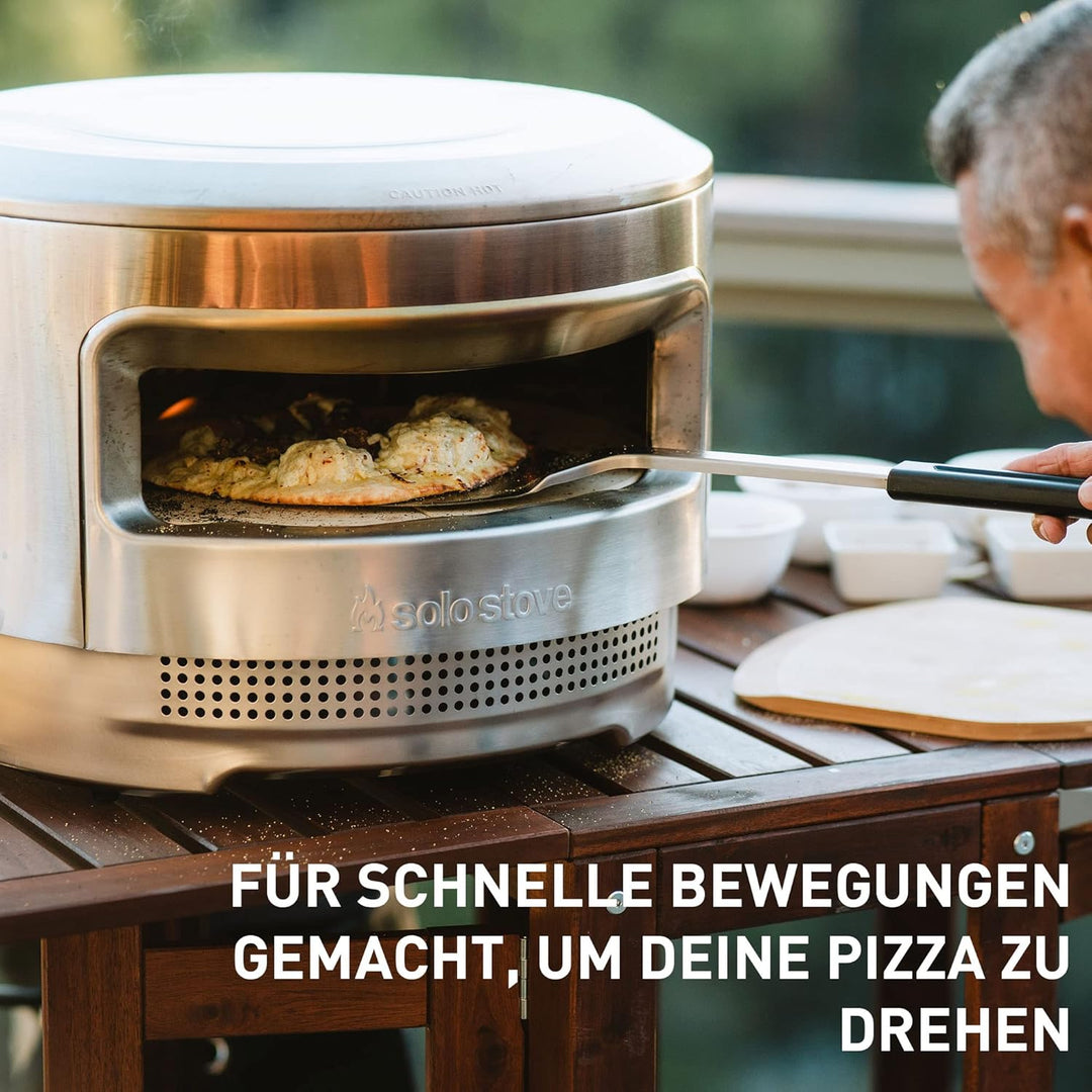Solo Stove Pizzawender aus Edelstahl | Edelstahl-Pizzaschieber, Pizzaheber mit langem Griff, Zubehör