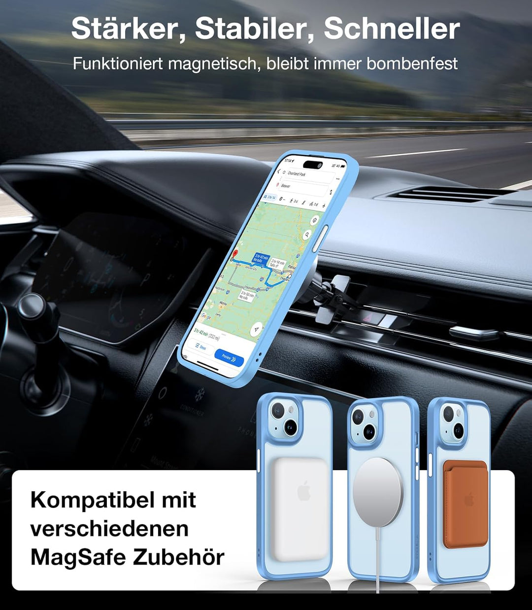 TORRAS Guardian-Mag für iPhone 15 Hülle für MagSafe (Zertifizierte Magnetkraft und Schutzkraft) Hüll