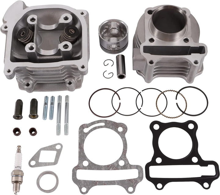GOOFIT 47mm Big Bore Chinese Scooter Zylinder Kit Zylinderköpfe Ersatz für GY6 80CC 139QMB ATV Scoot