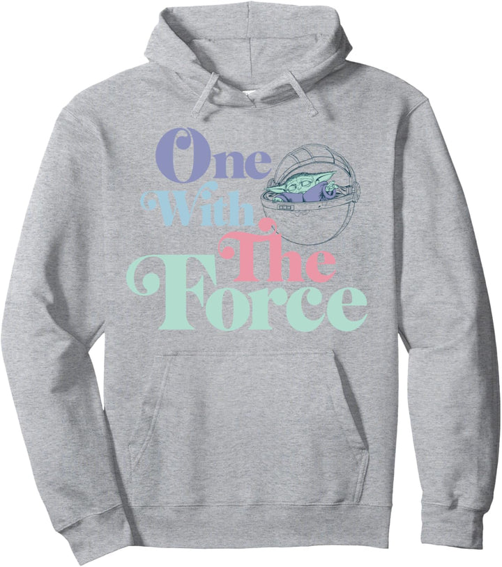 Star Wars Mandalorian The Child Pastel One With The Force Pullover Hoodie